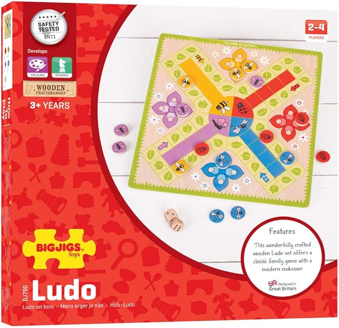 Traditional Ludo Wooden Board Game