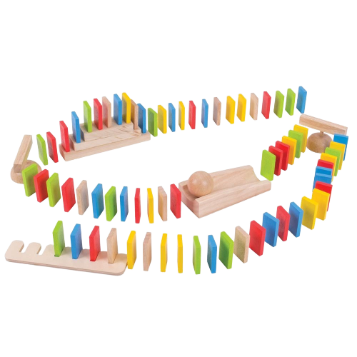 Wooden Domino Run